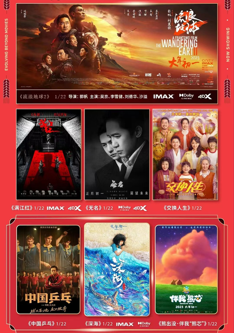 今年春节档将有7部新片上映。