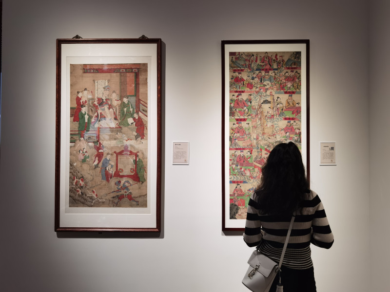 大观仓艺术博物馆藏有四千余幅质量上乘的中国古代绘画，以及古代石木雕精品，古钱币等艺术珍品共计万余件。 长沙晚报全媒体记者 周游 摄
